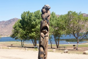 Carvings at lake park, Techachapi, CA, 2015